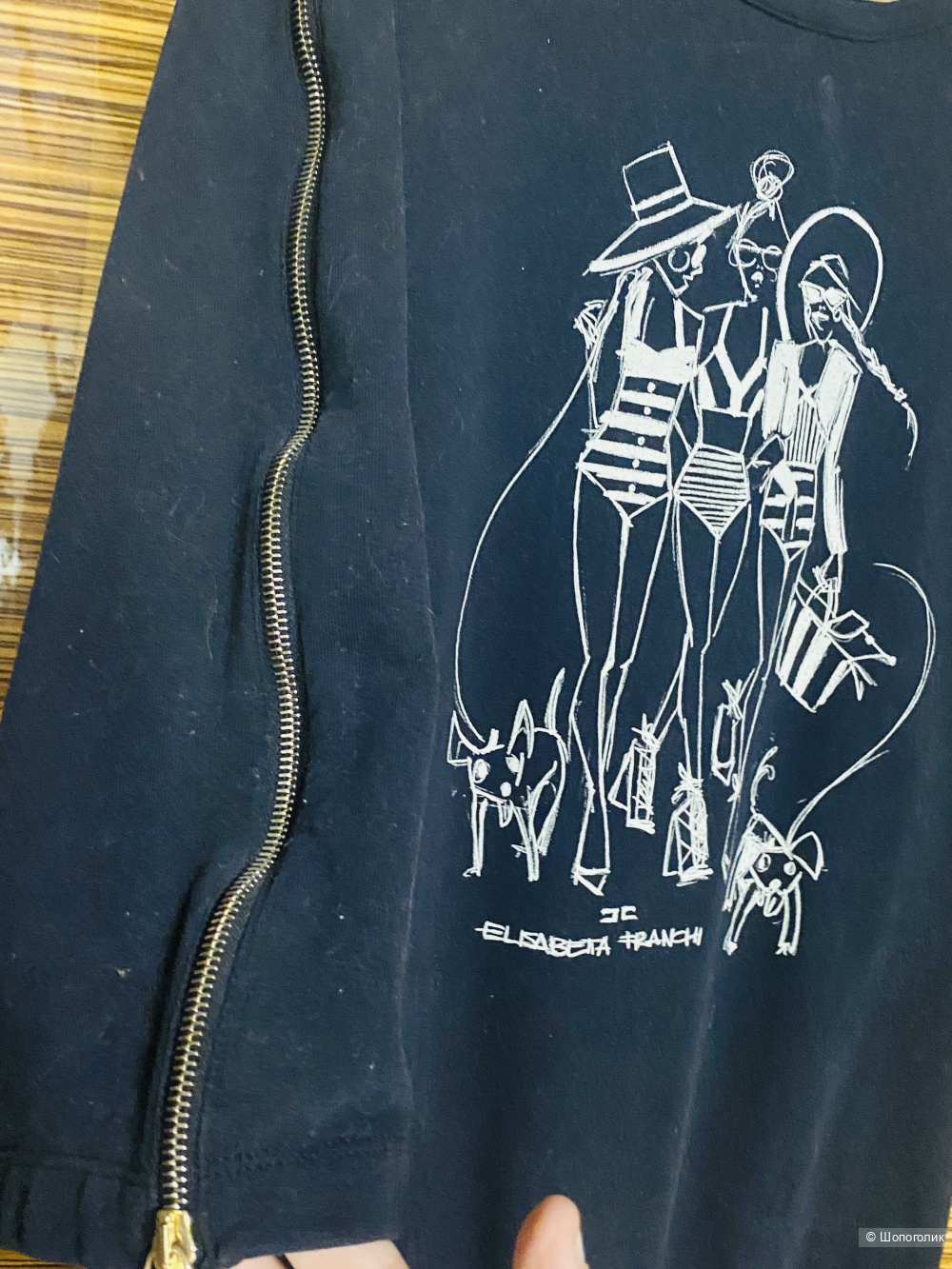 Туника Elisabetta Franchi с карманами +легинсы - 44-46