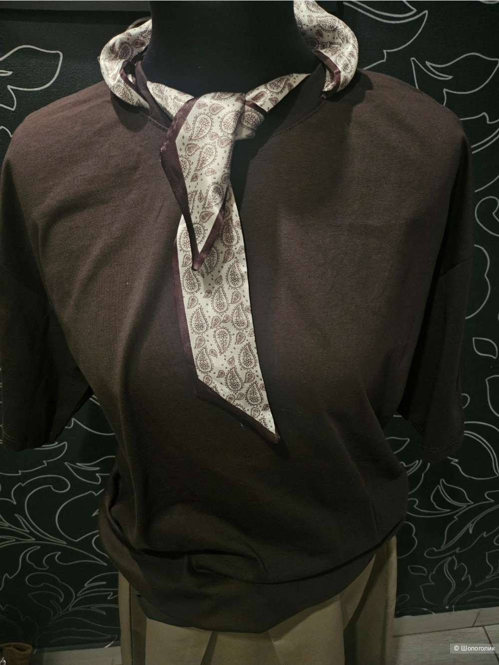 Футболка с декором, Fullamoda,  44-48