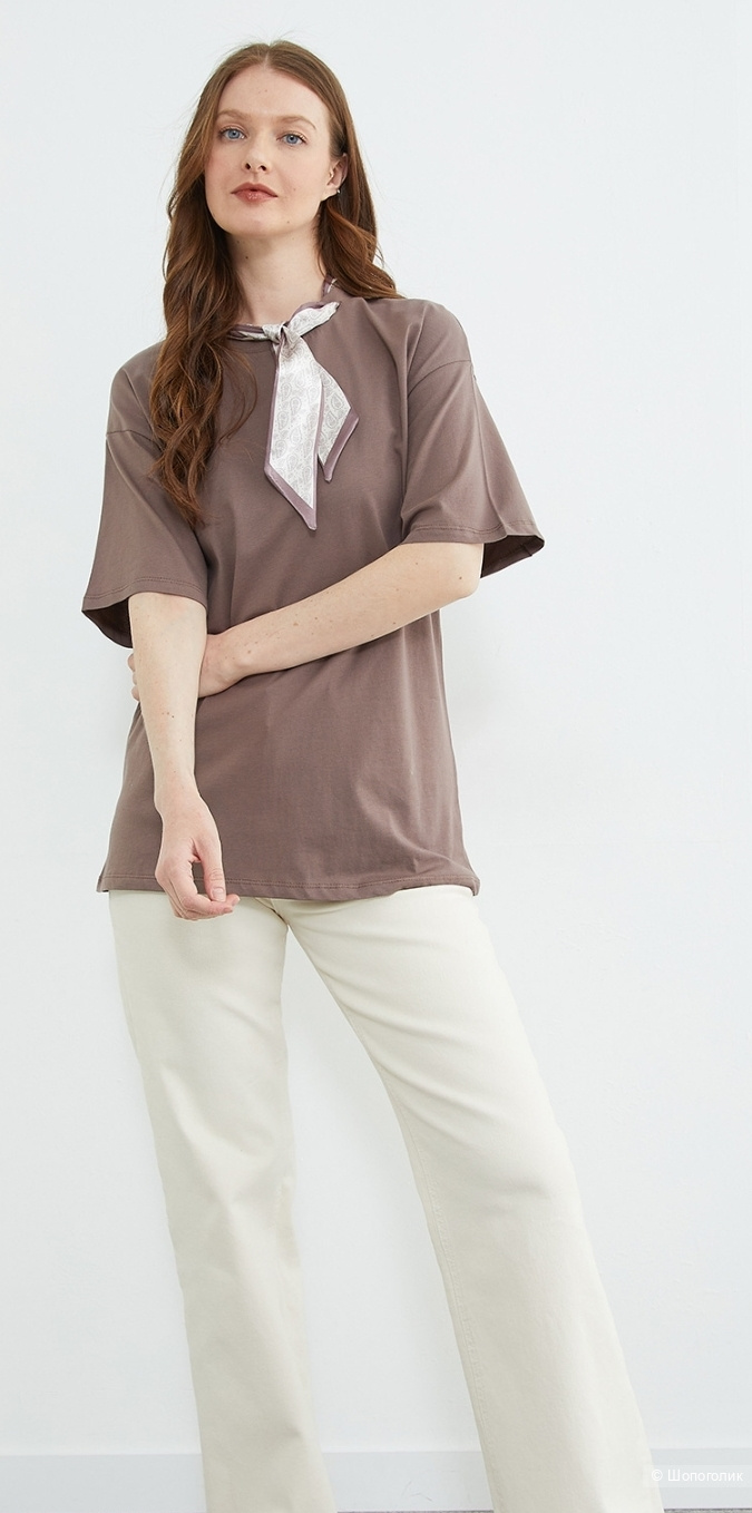 Футболка с декором, Fullamoda,  44-48