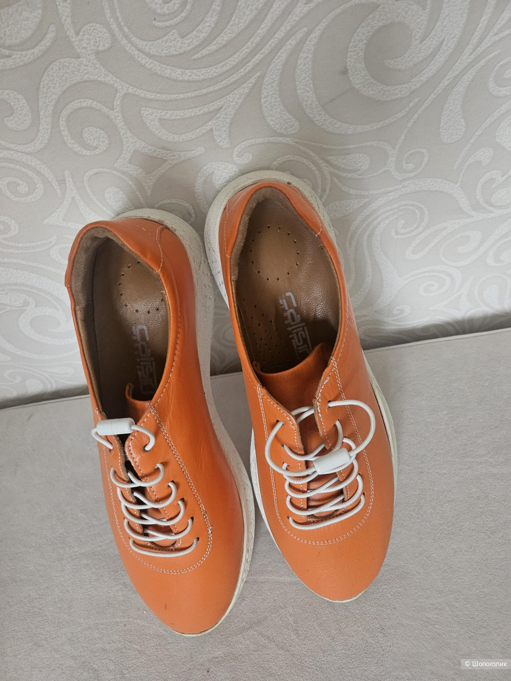 Макасины-кроссовки, кожа, 39