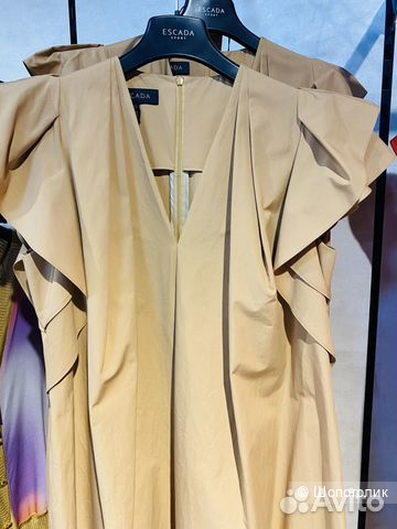 Роскошное платье сафари с поясом Escada- 50-52