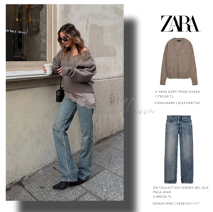 Джинсы Zara EUR 40 (48 размер)