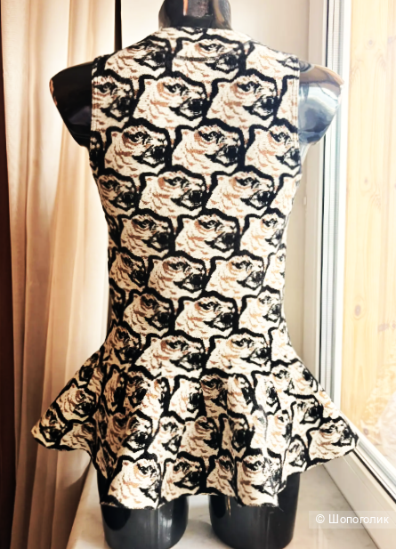 Kenzo, блуза с баской, размер S -M