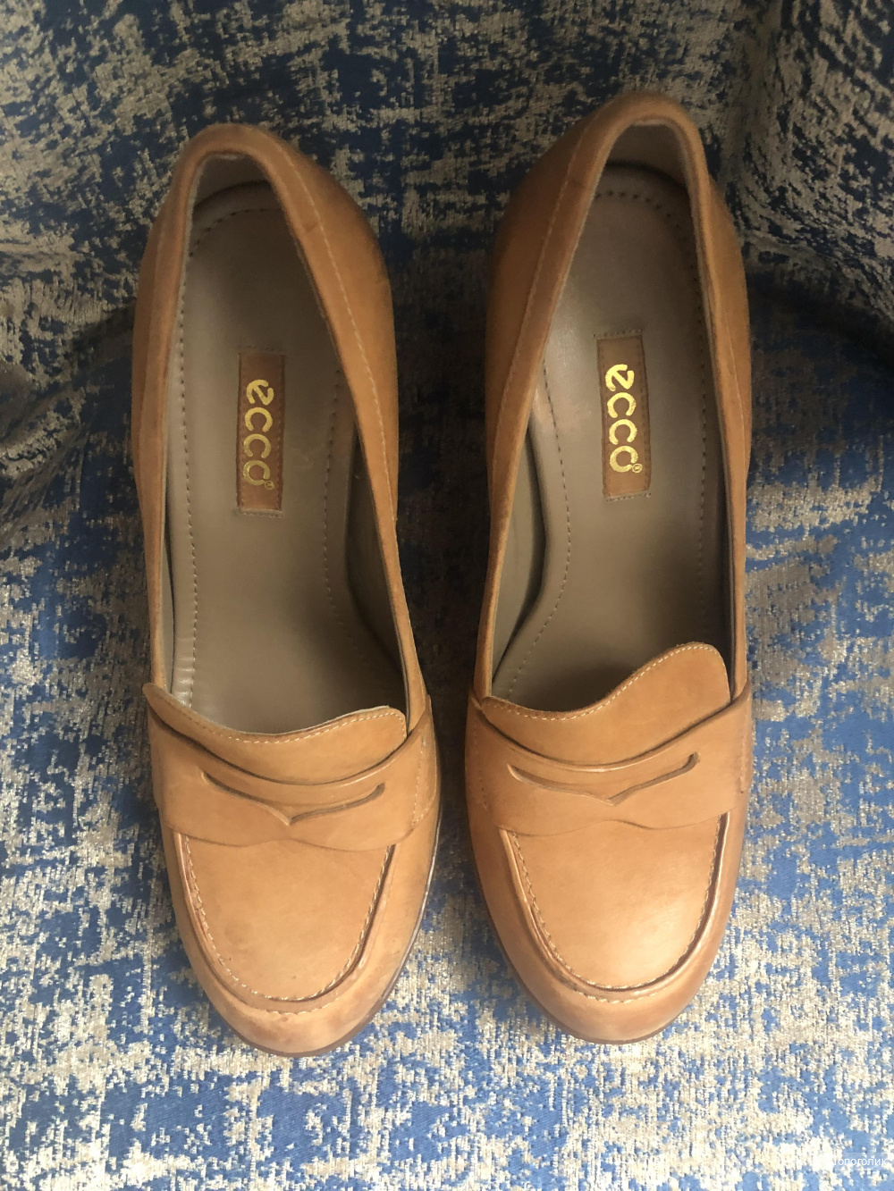 Лоферы на каблуке ф.Ecco разм 37