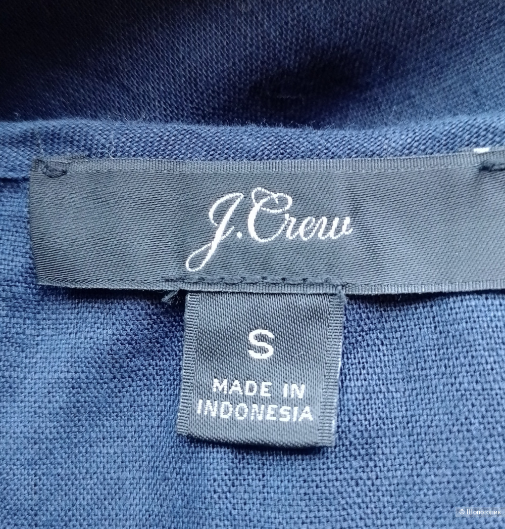Топ с оборками J.Crew льняной, S