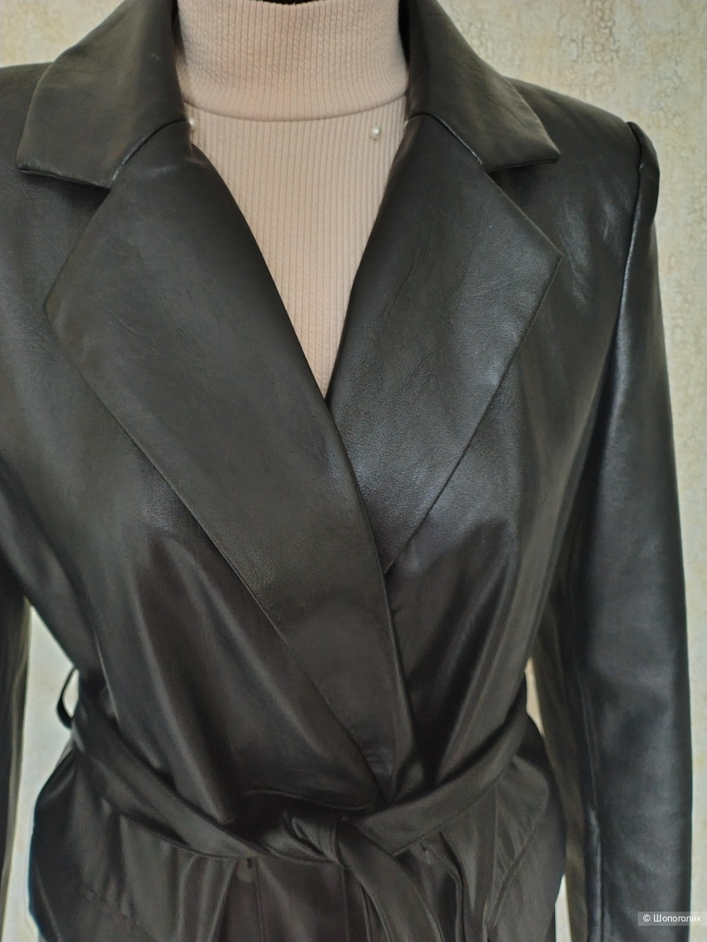 Тренч ЭКО кожа AMISU, XS, S