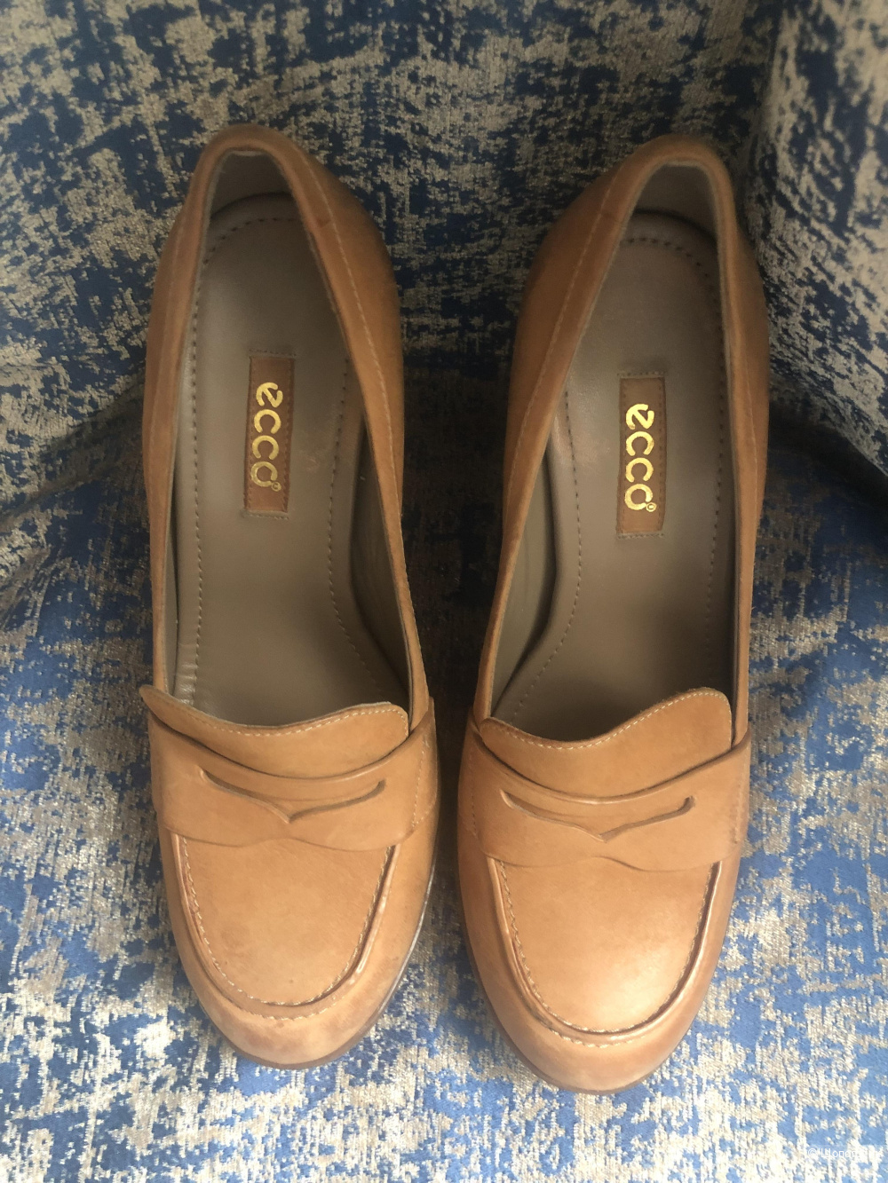 Лоферы на каблуке ф.Ecco разм 37