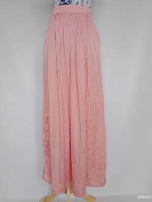 Юбка Zara макси в пол атласная, М