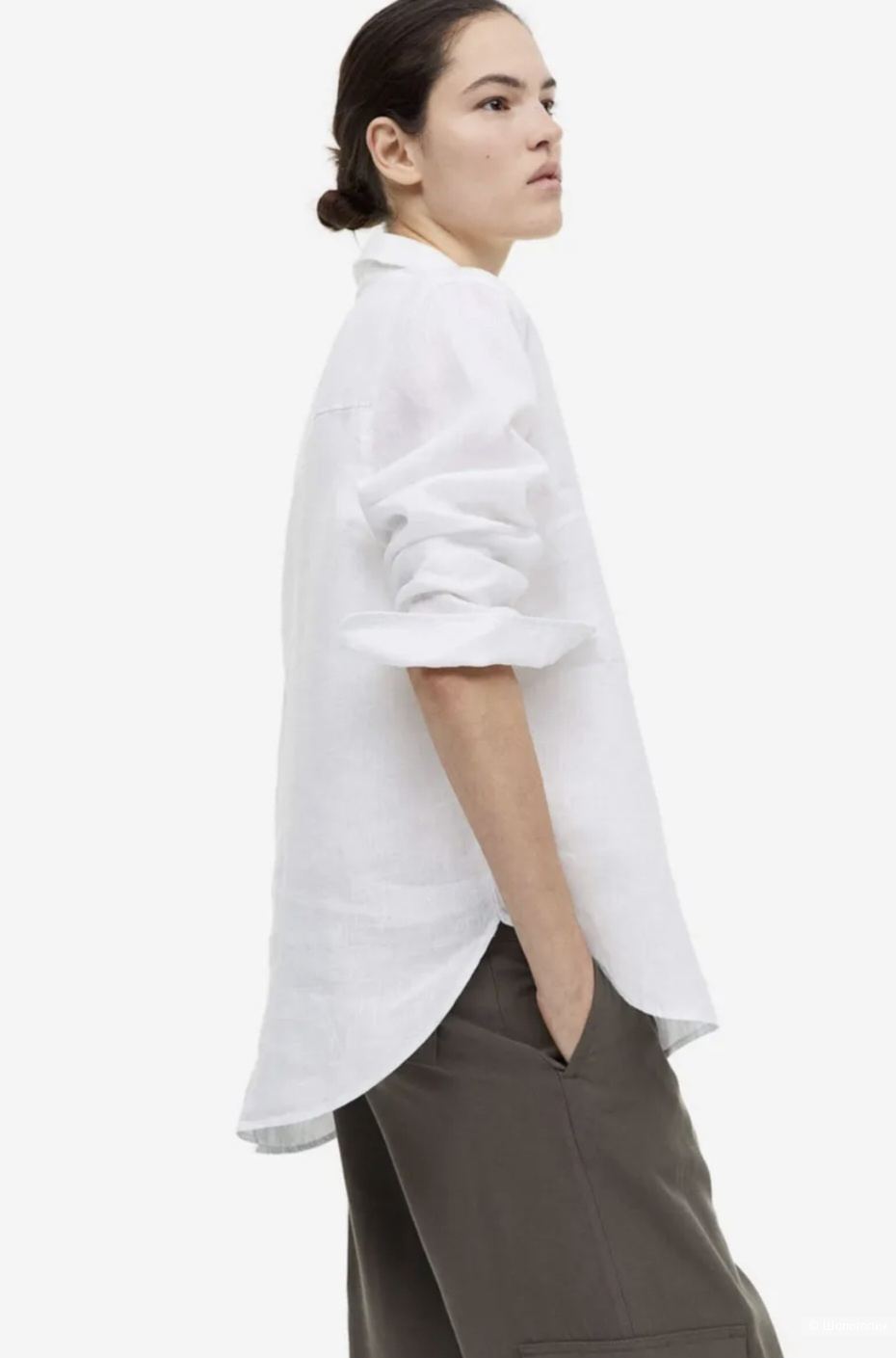 Льняная рубашка H&M/L