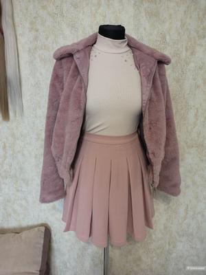Сетом Курта меховая PRIMARK+ юбка Шейн+ лонгслив Бершка. Размер Xs. S
