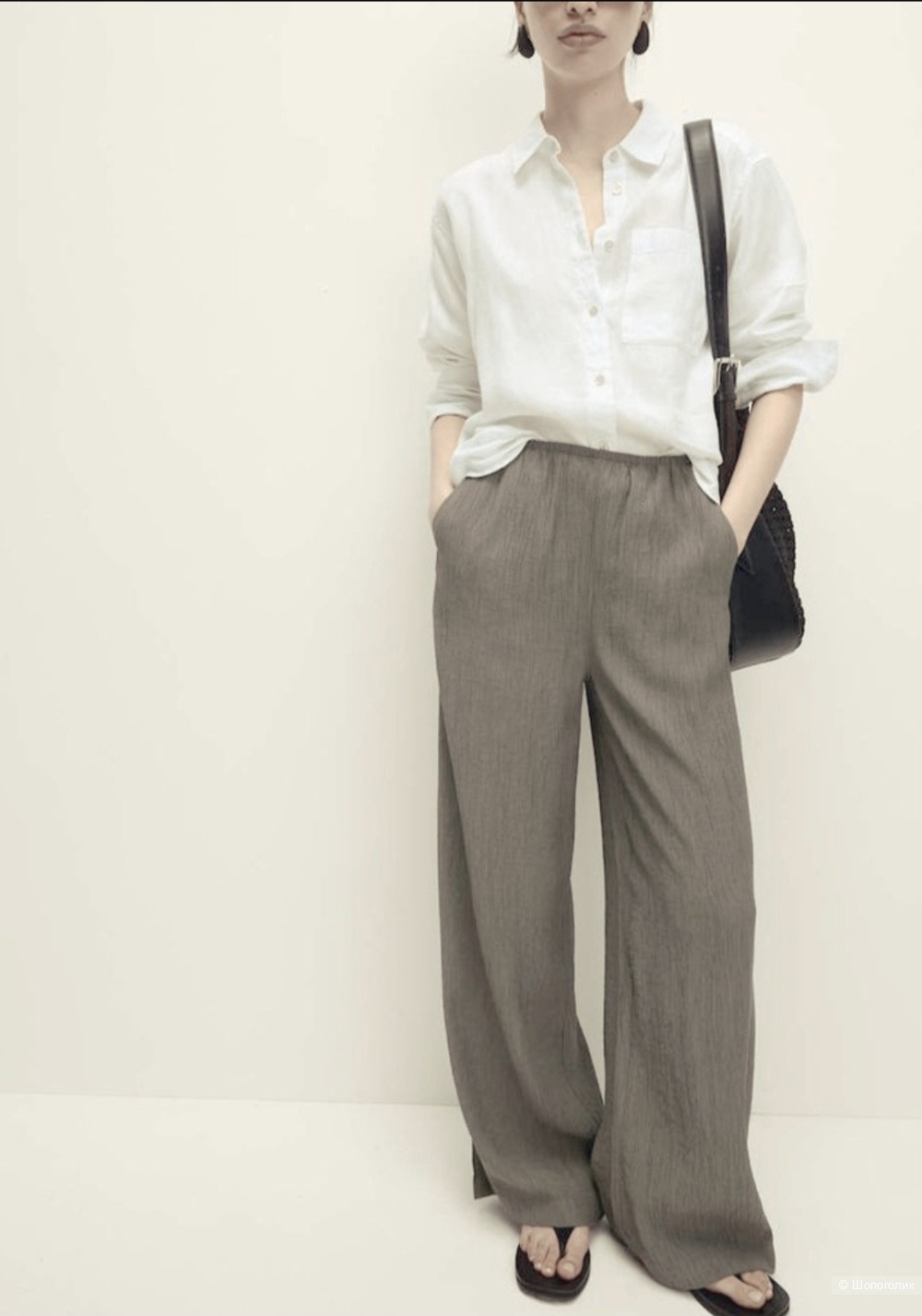 Льняные брюки H&M/L