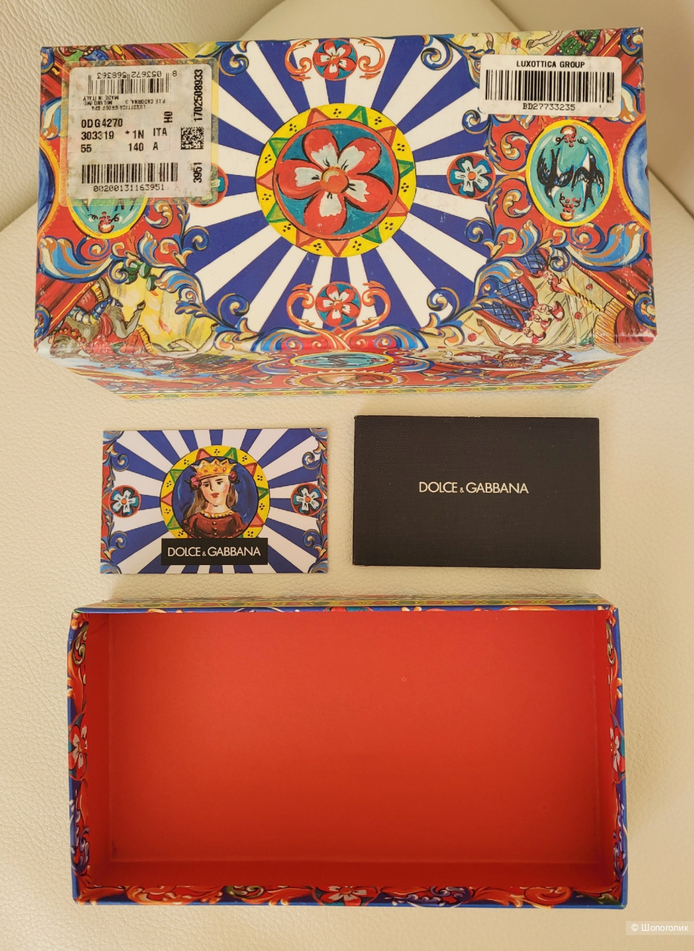 Коробка и чехол для очков Dolce Gabbana