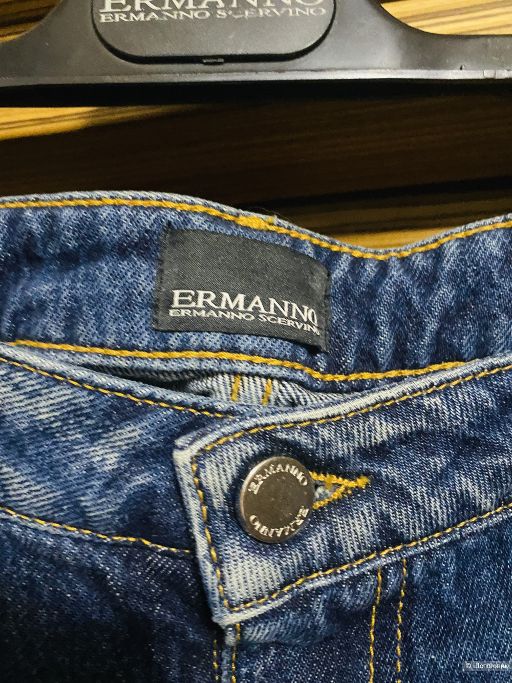 Джинсы Ermanno Scervino+  пуховая куртка подарок- 46-48