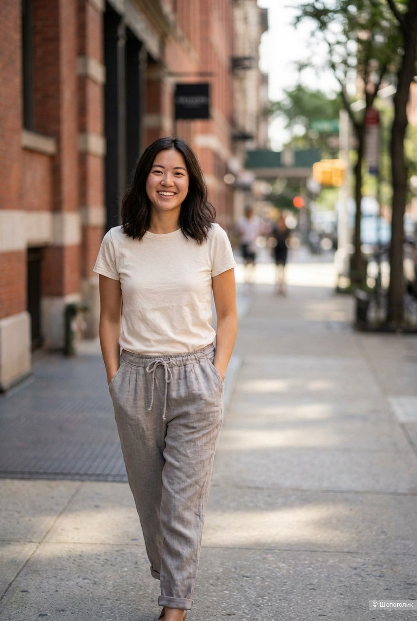 Брюки бананы лен Puro Lino, 46-54