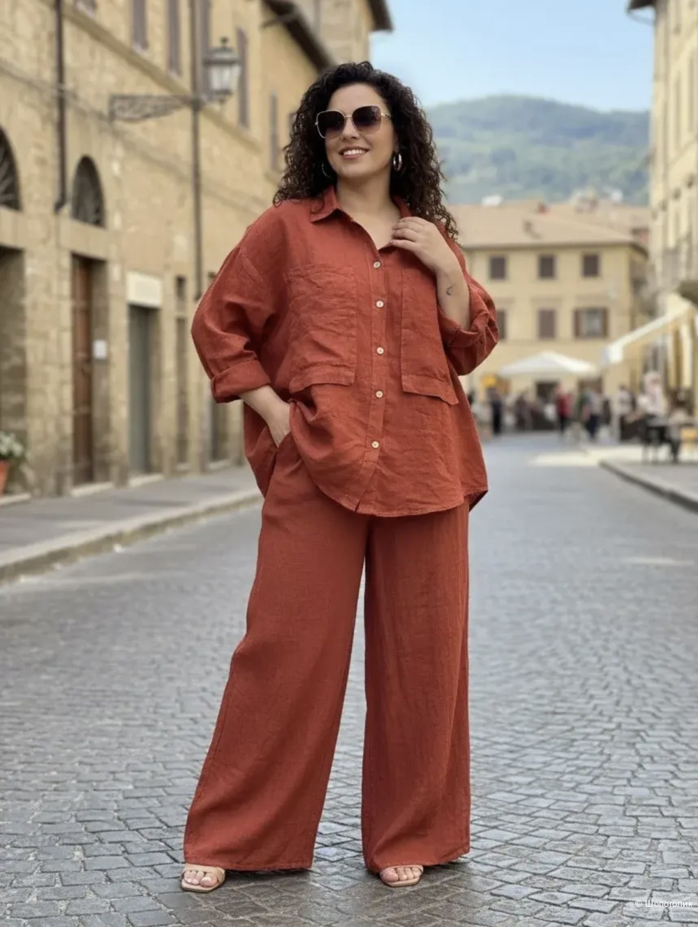 Рубашка два кармана Puro lino, 46-54