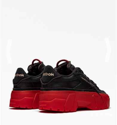Кроссовки REEBOK оригинал Cardi B Club C "Black/Red" размер 37