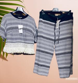 Брючный костюм спорт- шик Maria Grazia Severi лен смешанный- 46-48-50