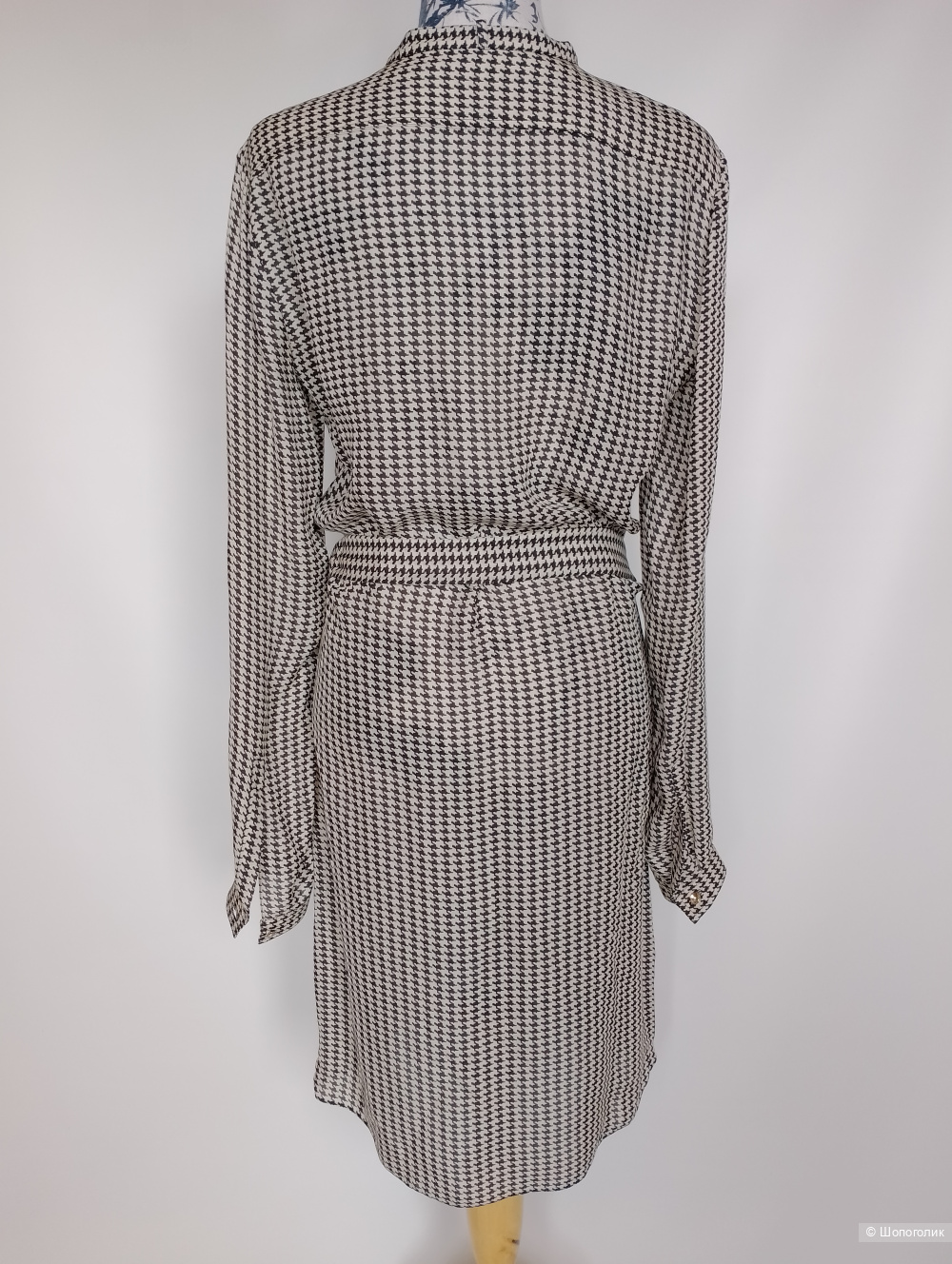 Платье Gucci шелковое с принтом, ит42