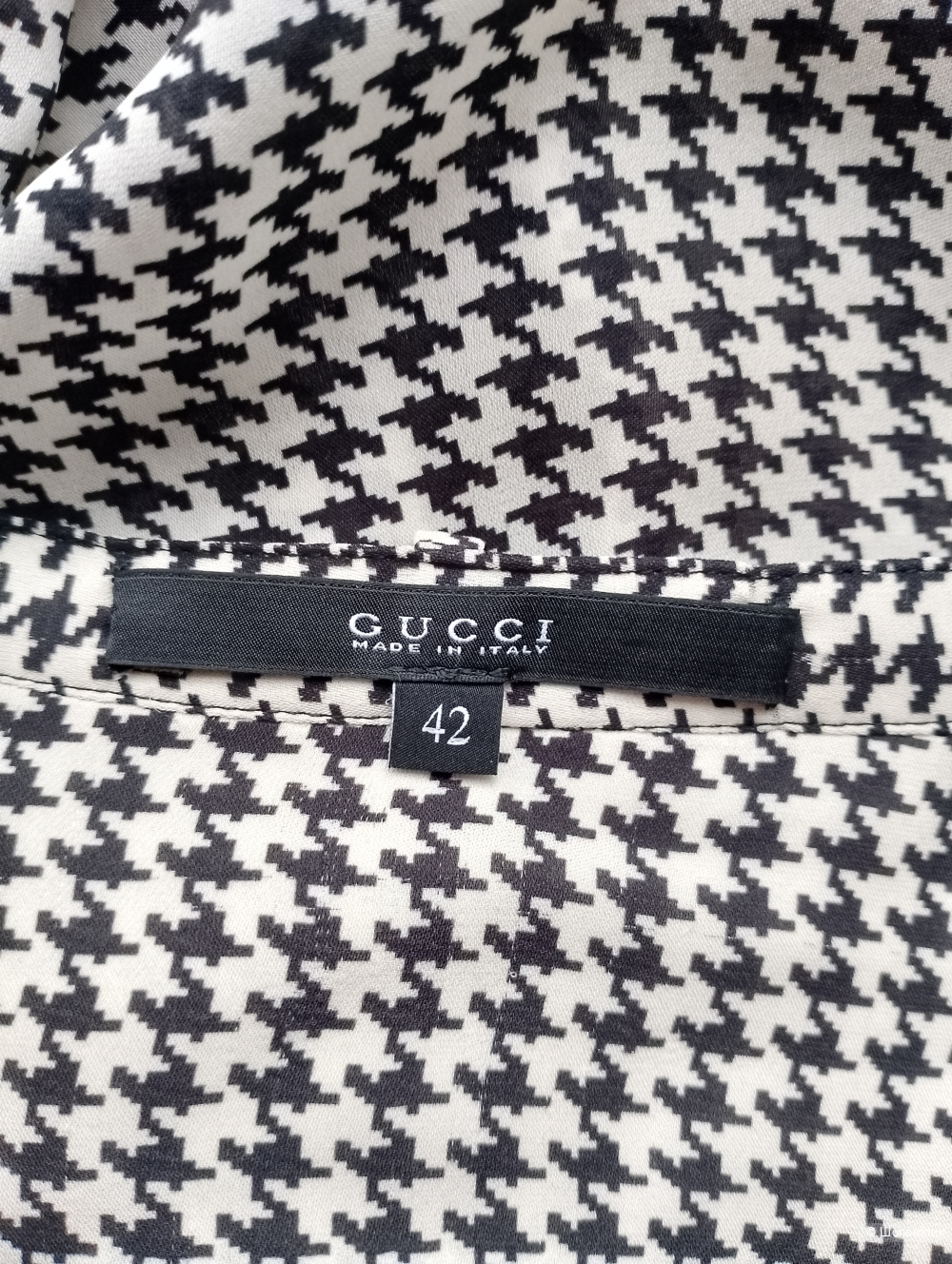 Платье Gucci шелковое с принтом, ит42