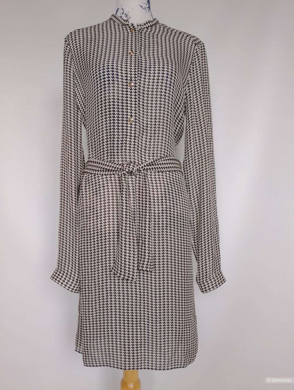 Платье Gucci шелковое с принтом, ит42