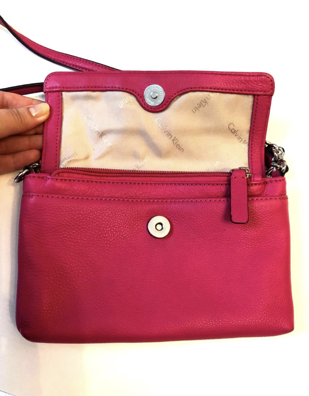 Кожаная сумка CALVIN KLEIN