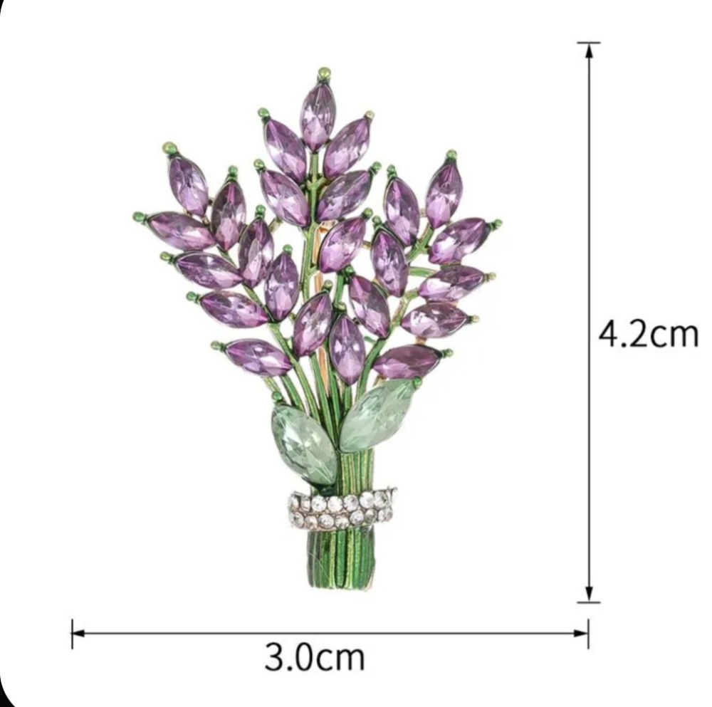 Брошь Лаванда one size