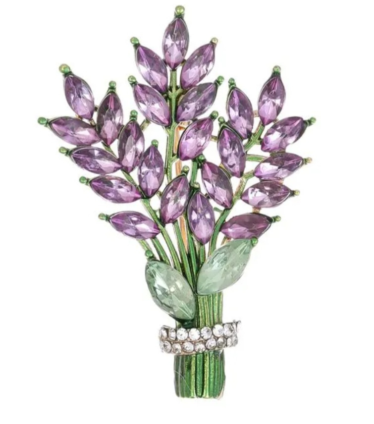 Брошь Лаванда one size