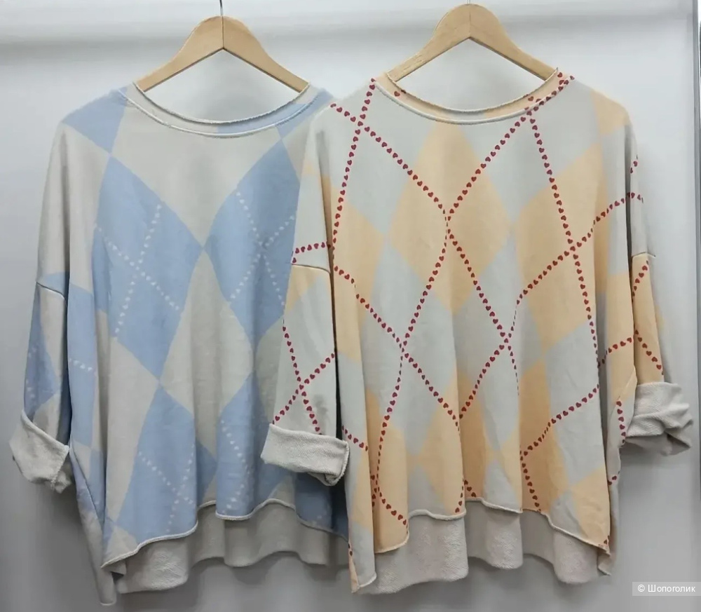 Свитшот футболка ромб Mumu, 44-52