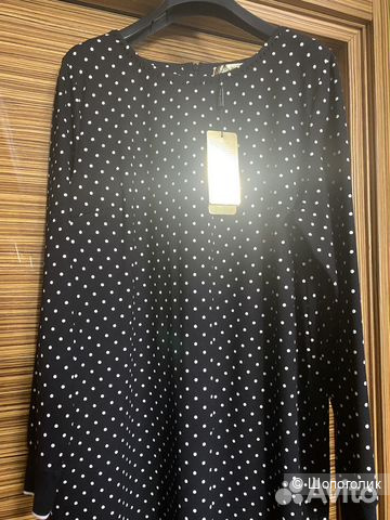 Платье в горох со стразами Сваровски Elisa Fanti-52-54