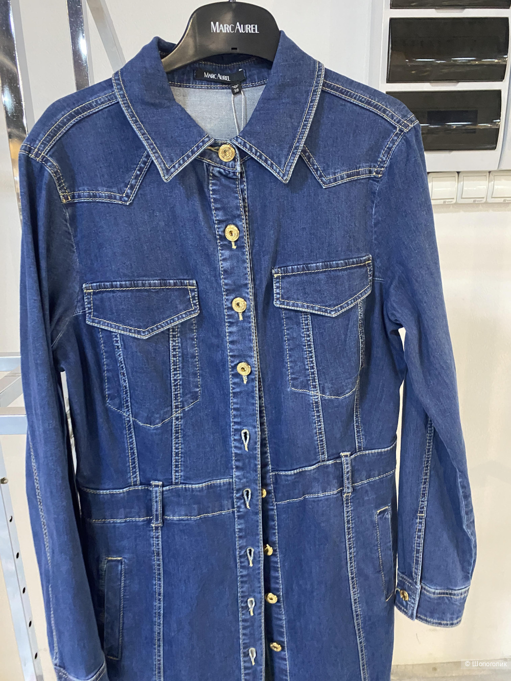 Шикарное джинсовое платье Marc Aurelio-44-46
