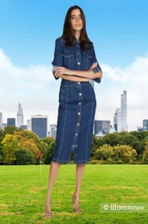 Шикарное джинсовое платье Marc Aurelio-44-46