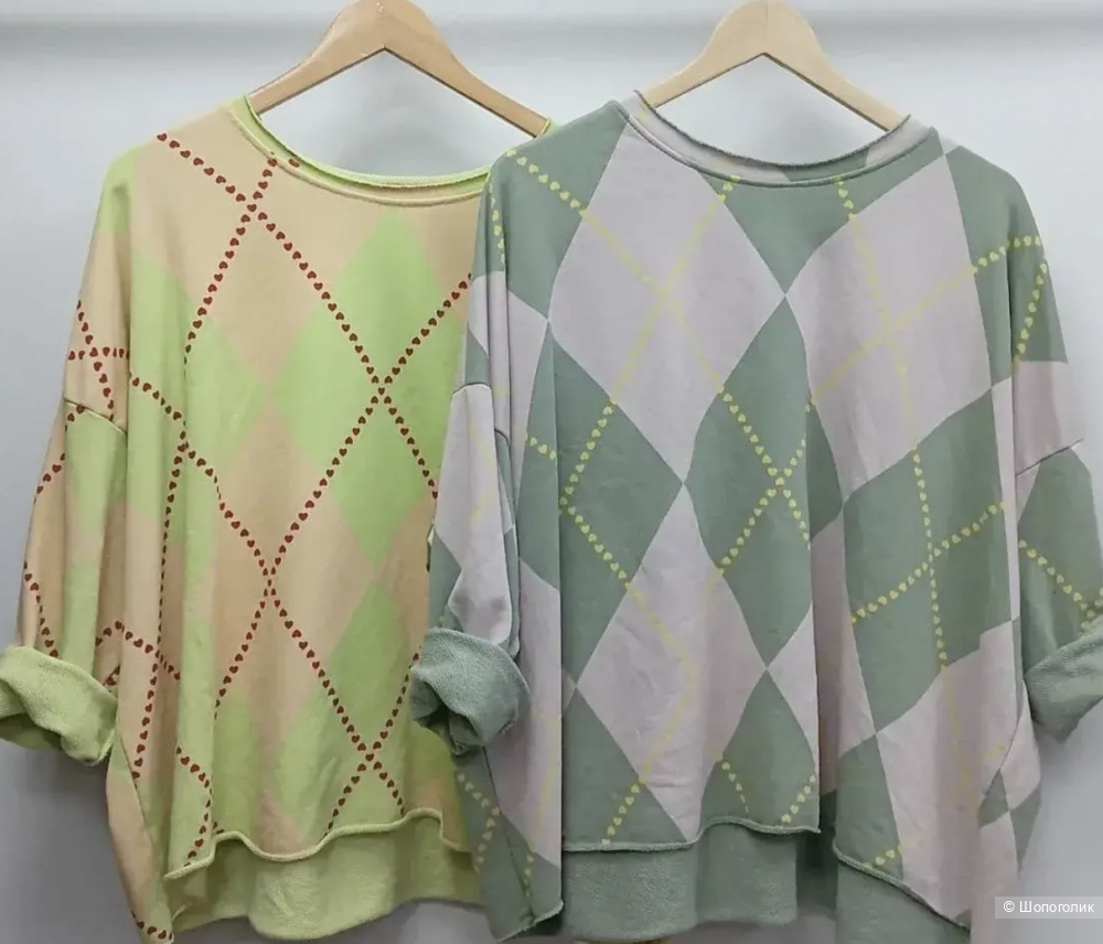 Свитшот футболка ромб Mumu, 44-52