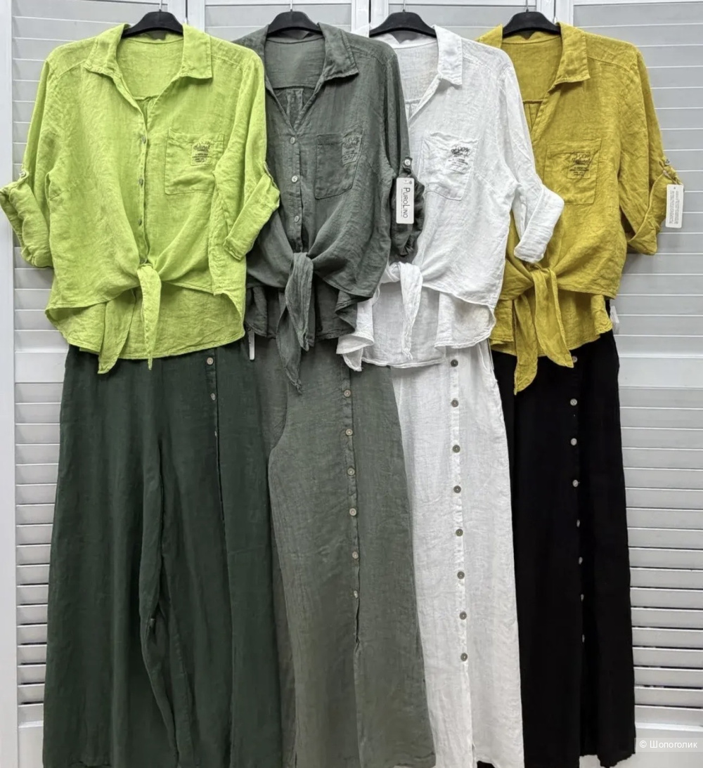 Брюки палаццо b Puro Lino, 42-52