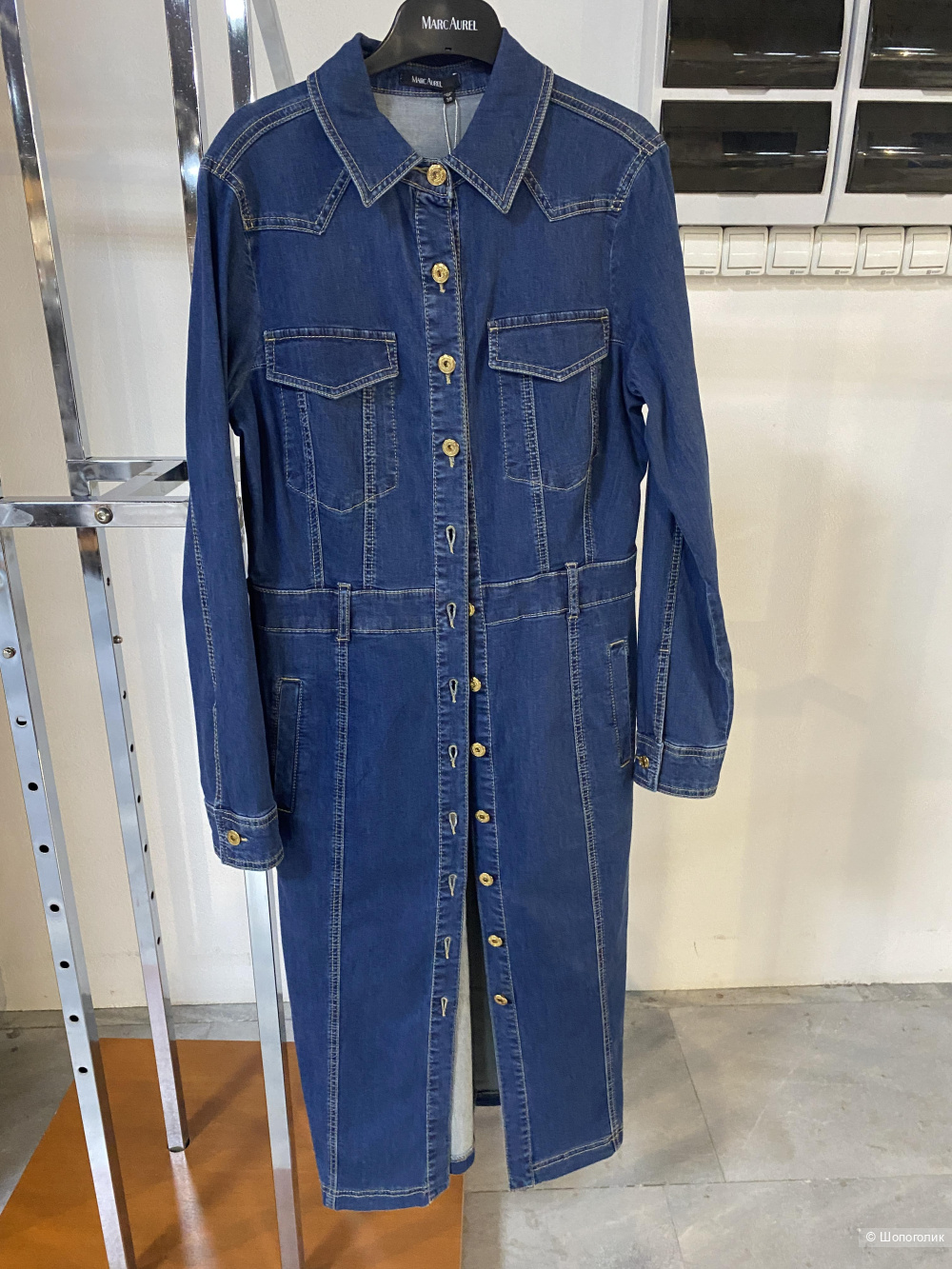 Шикарное джинсовое платье Marc Aurelio-44-46