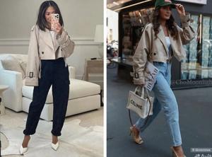 Укороченный тренч Zara, р-р 44-46