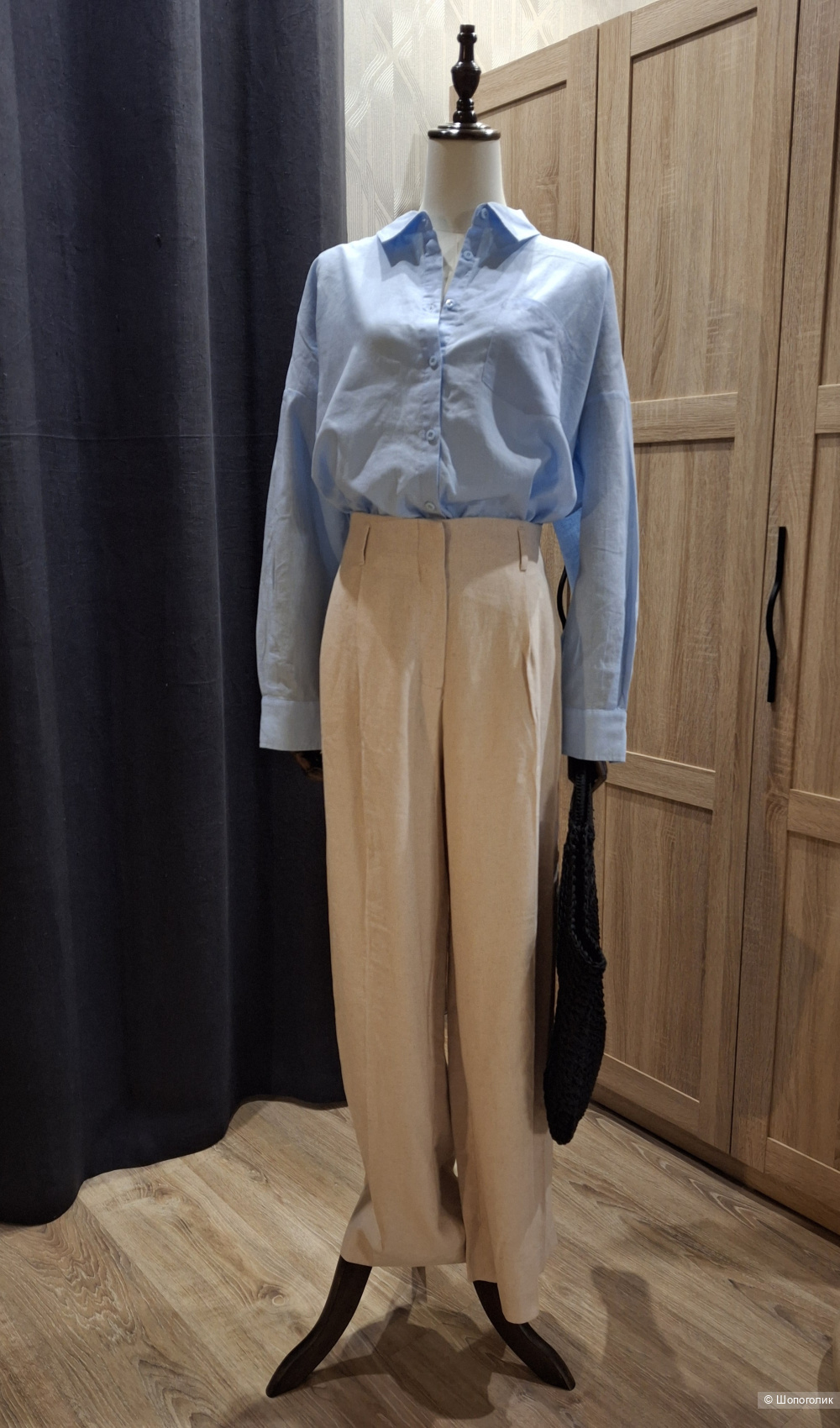 Льняные брюки H&M/48-50