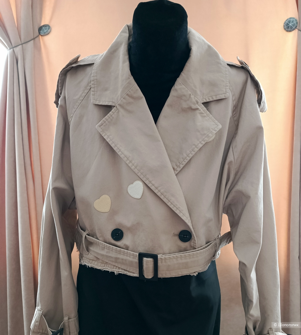 Укороченный тренч Zara, р-р 44-46