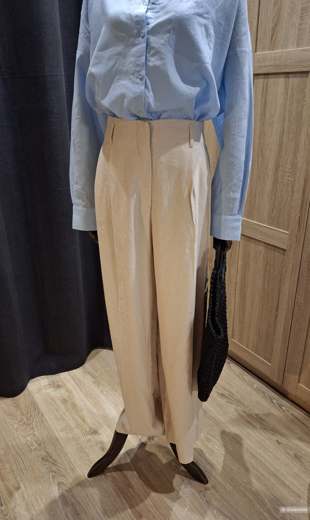 Льняные брюки H&M/48-50
