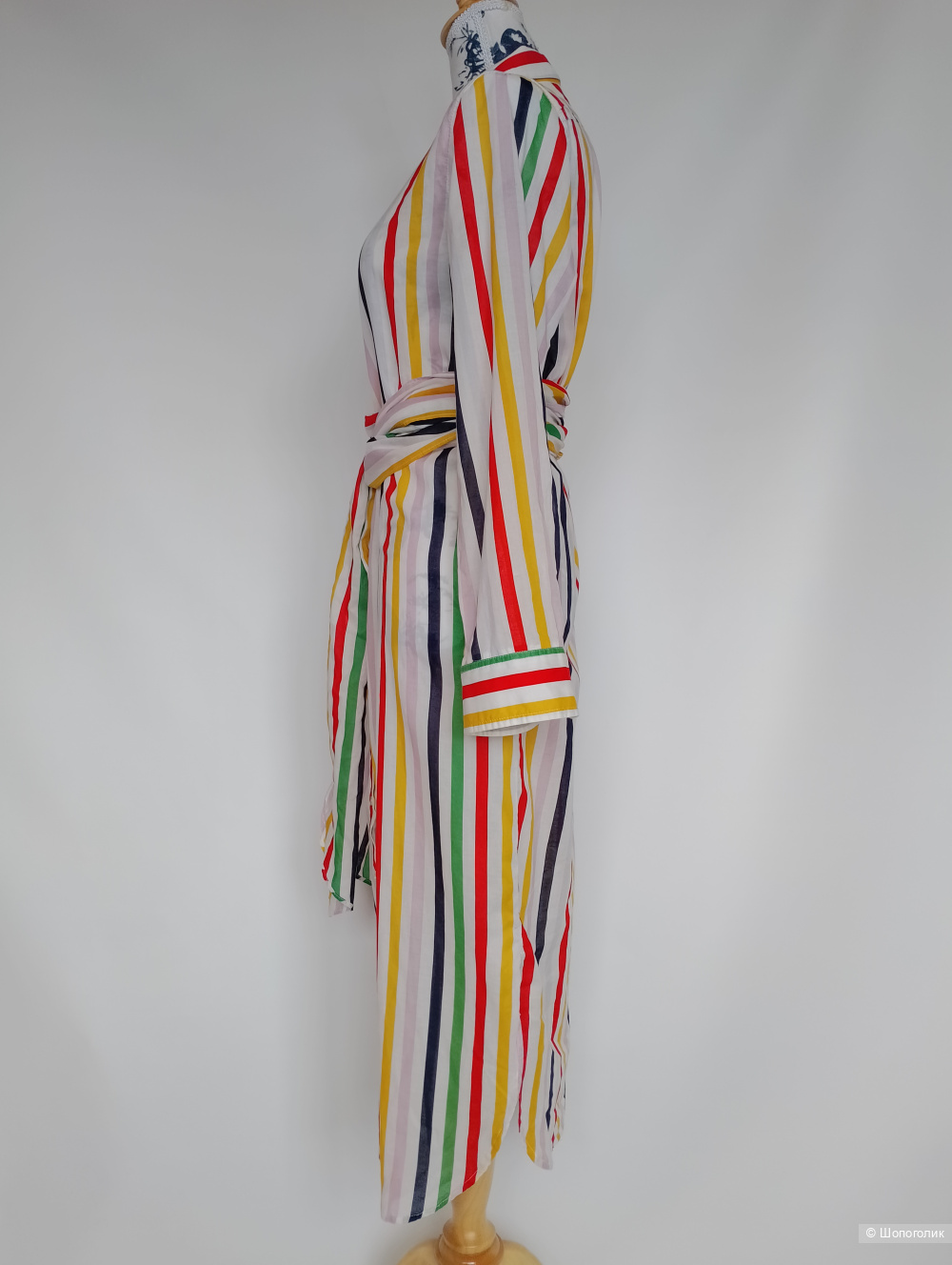 Пляжное платье J crew полосатое хлопковое, M