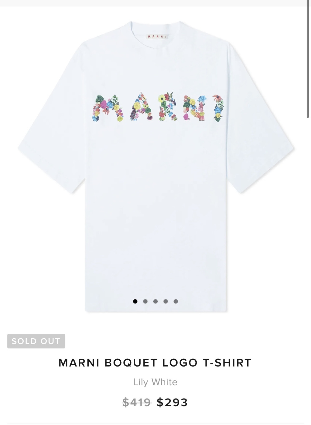 Футболка под Marni, oversize