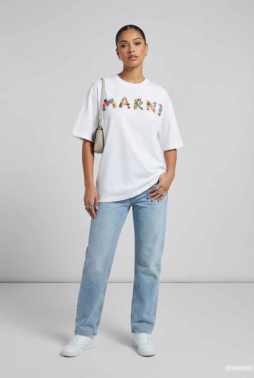 Футболка под Marni, oversize