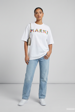 Футболка под Marni, oversize
