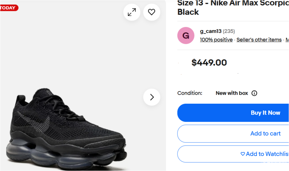 Nike Air, кроссовки, размер US 7 (37-37,5)