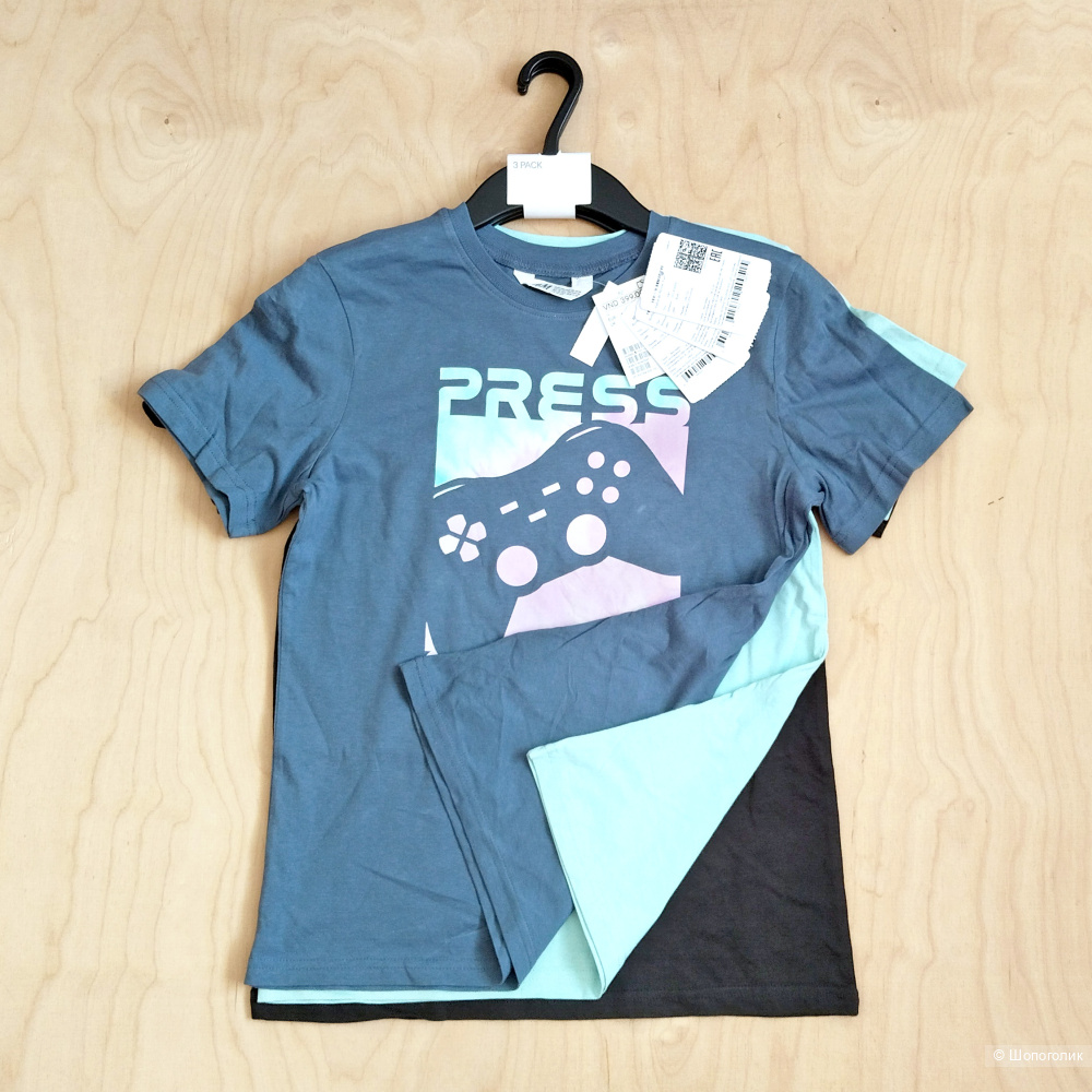 Комплект футболок H&M 3 шт размер 146/152