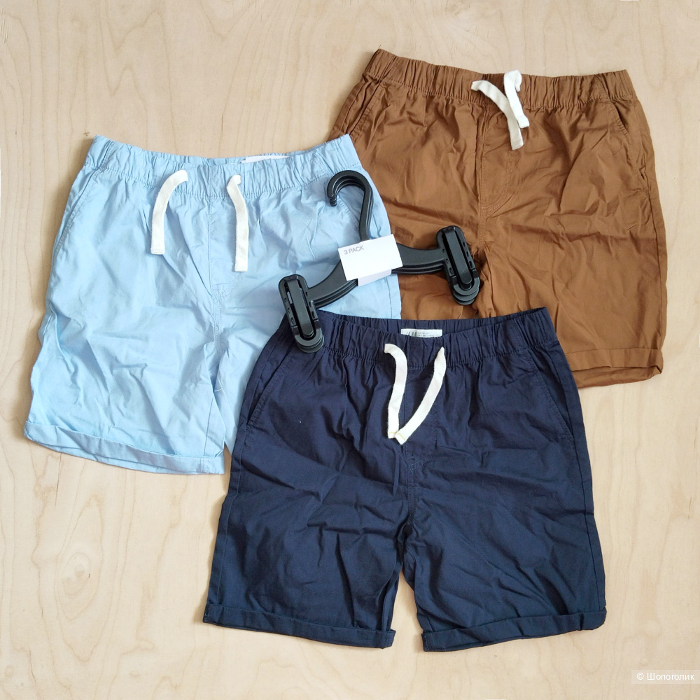 Комплект шорты-чинос H&M 3 шт размер 140