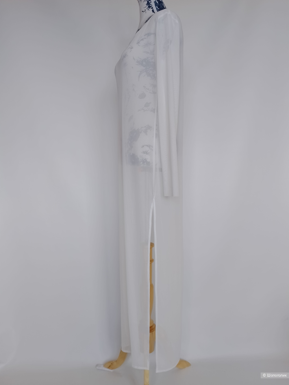 Sensima платье сетка с разрезом пляжное, M L