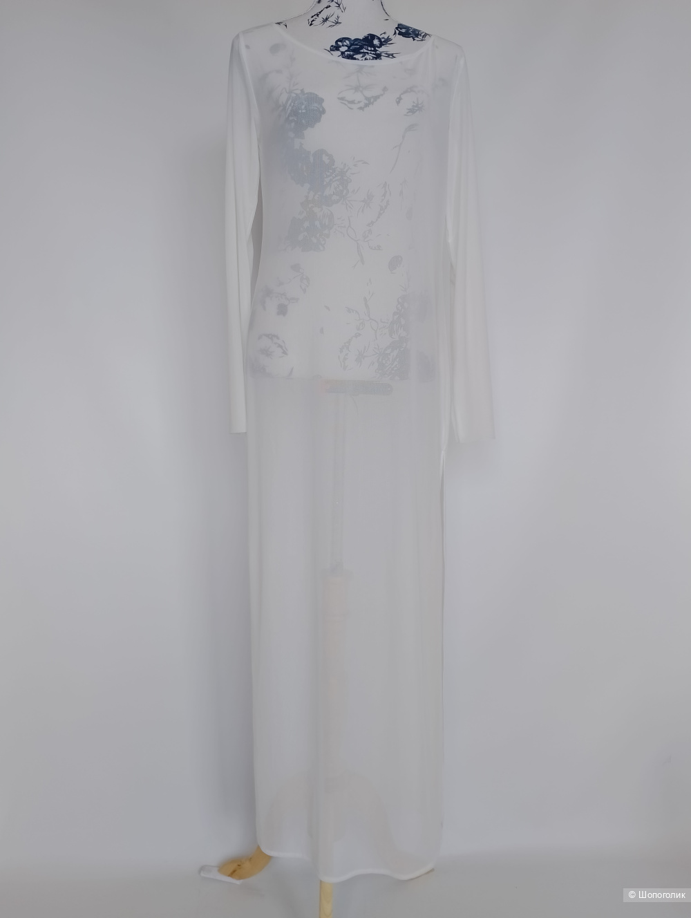 Sensima платье сетка с разрезом пляжное, M L