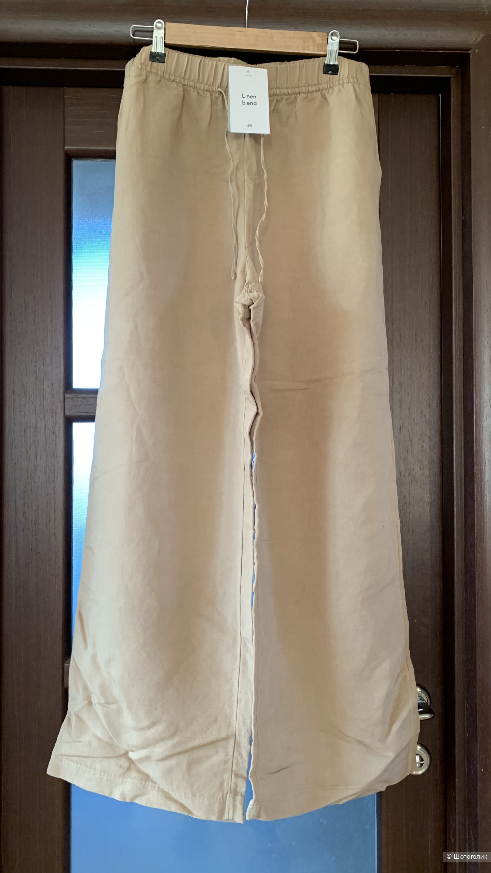 Льняные брюки H&M   EUR M