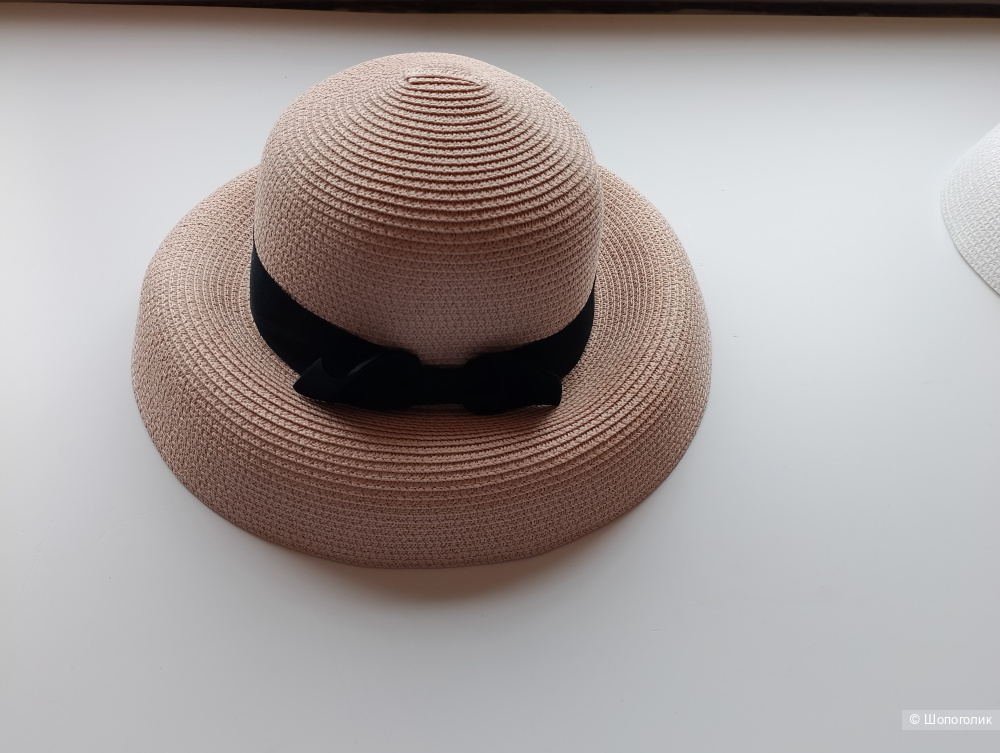 Шляпа плетеная женская с бантом