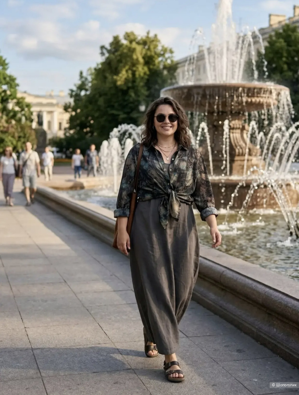 Рубашка  и сарафан Linen nature , 42-52